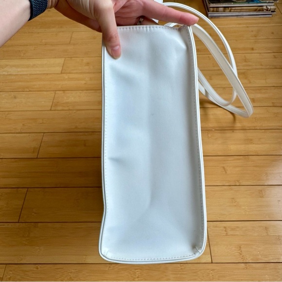 White Telfar Medium Shopping Tote Bag - Picture 8 of 13